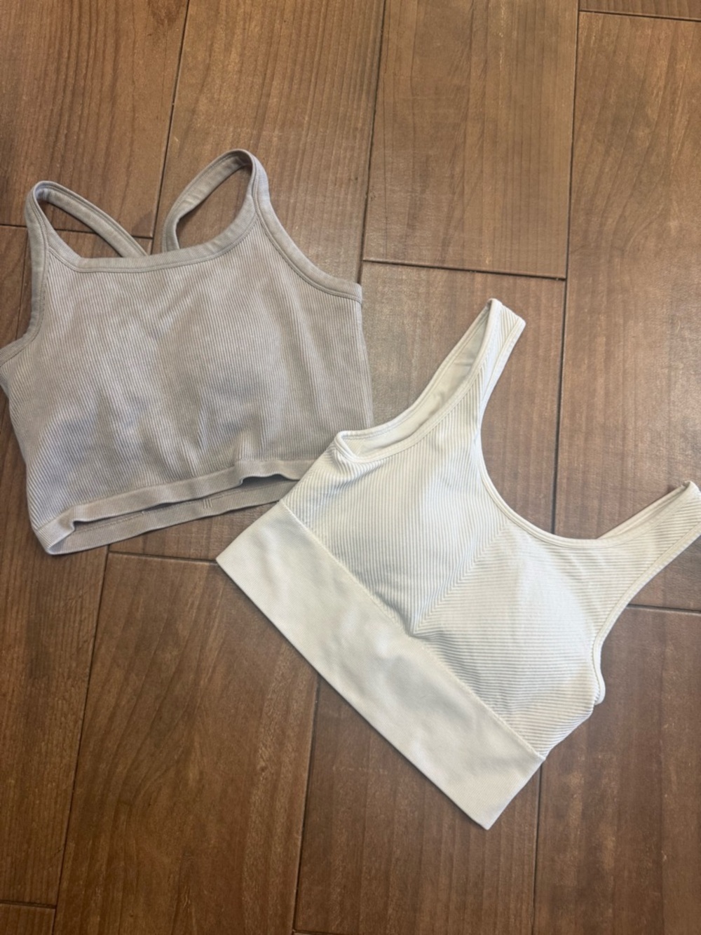 Harmony & Balance Ribbed Seamless Sports Bras (Set of 2)